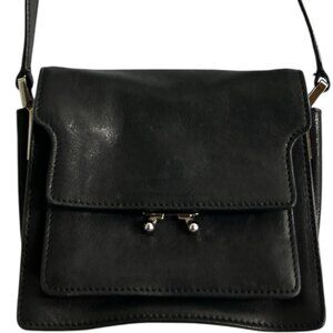 MARNI Mini Trunk Leather Crossbody Handbag